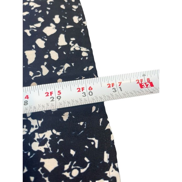 Catherines 3X Button Up Blue White Ombré Abstract Tunic Long Sleeve V-Neck Top - Picture 6 of 11